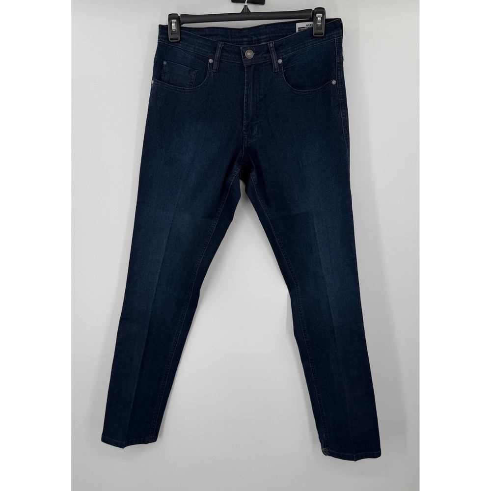 Buffalo David Bitton Axel Slim Stretch Jeans Dark Indigo Blue 34x32 Mens